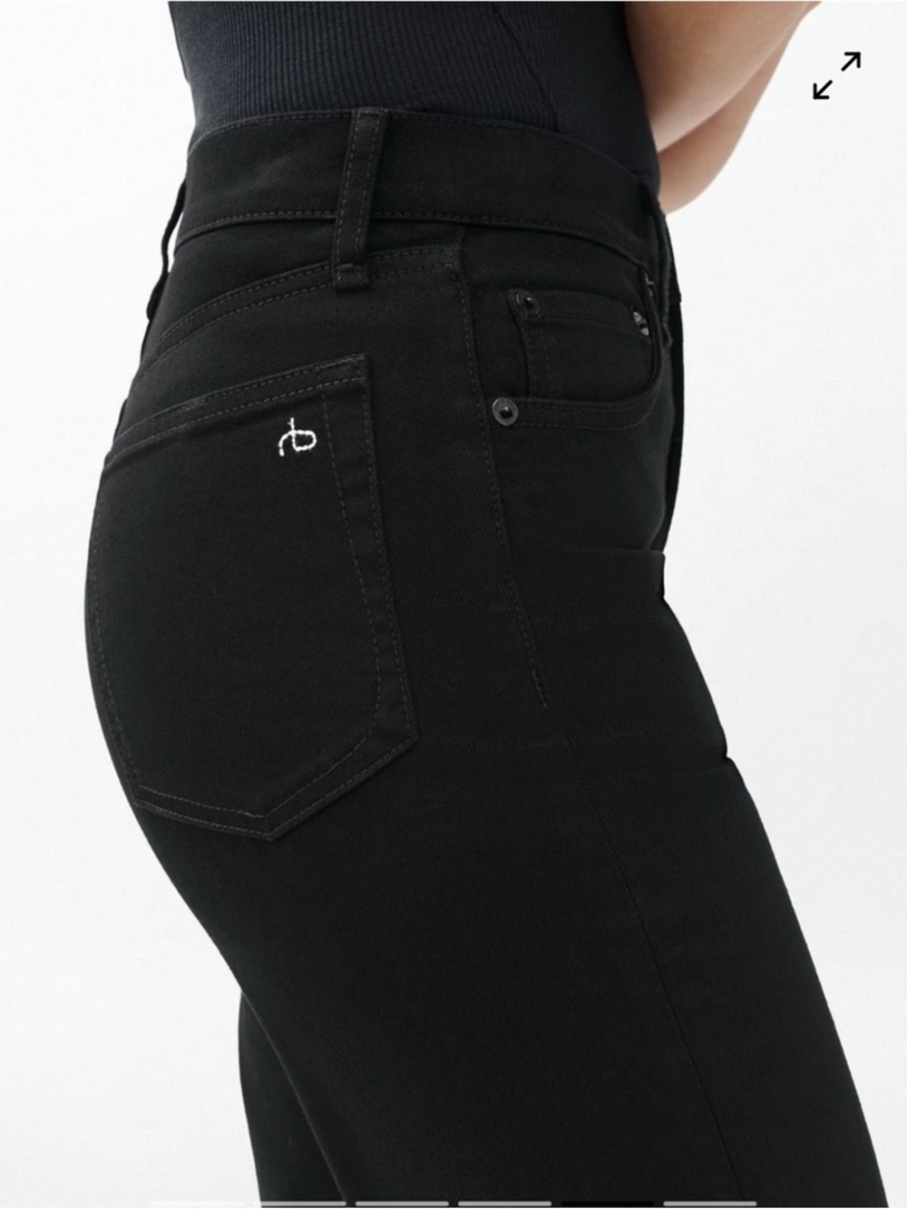 RAG&BONE  Black Slim Fit Jeans